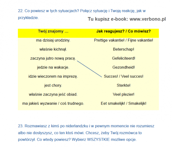 niderlandzki cwiczenia dla poczatkujacych